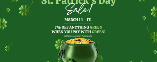 Shamrock Savings – St. Patrick’s Day Sale!